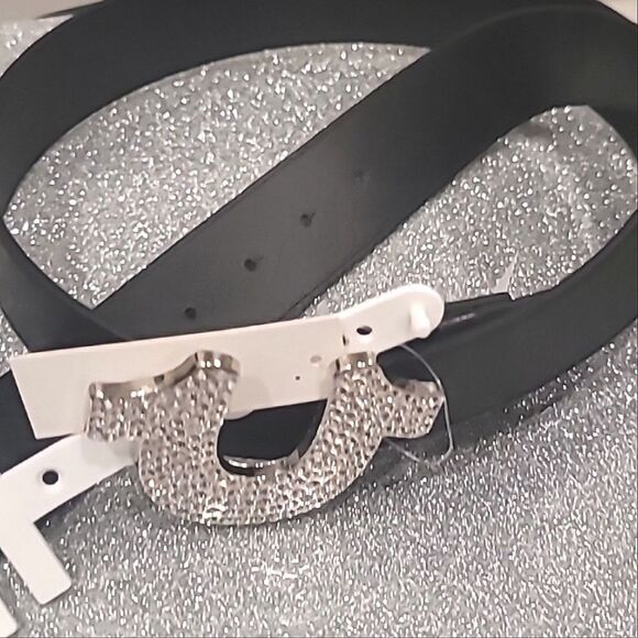 True Religion Rhinestone Horseshoe Buckle Belt main image 2